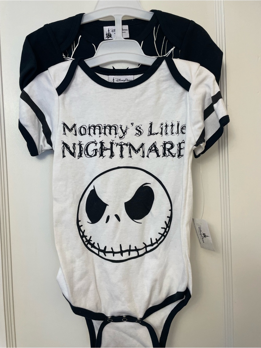 NWT SET 2 DISNEY NIGHTMARE B4 CHRISTMAS ONE PIECE BODYSUITS Halloween 18 MONTHS